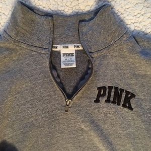 Victoria secret pink quarter zip sweater